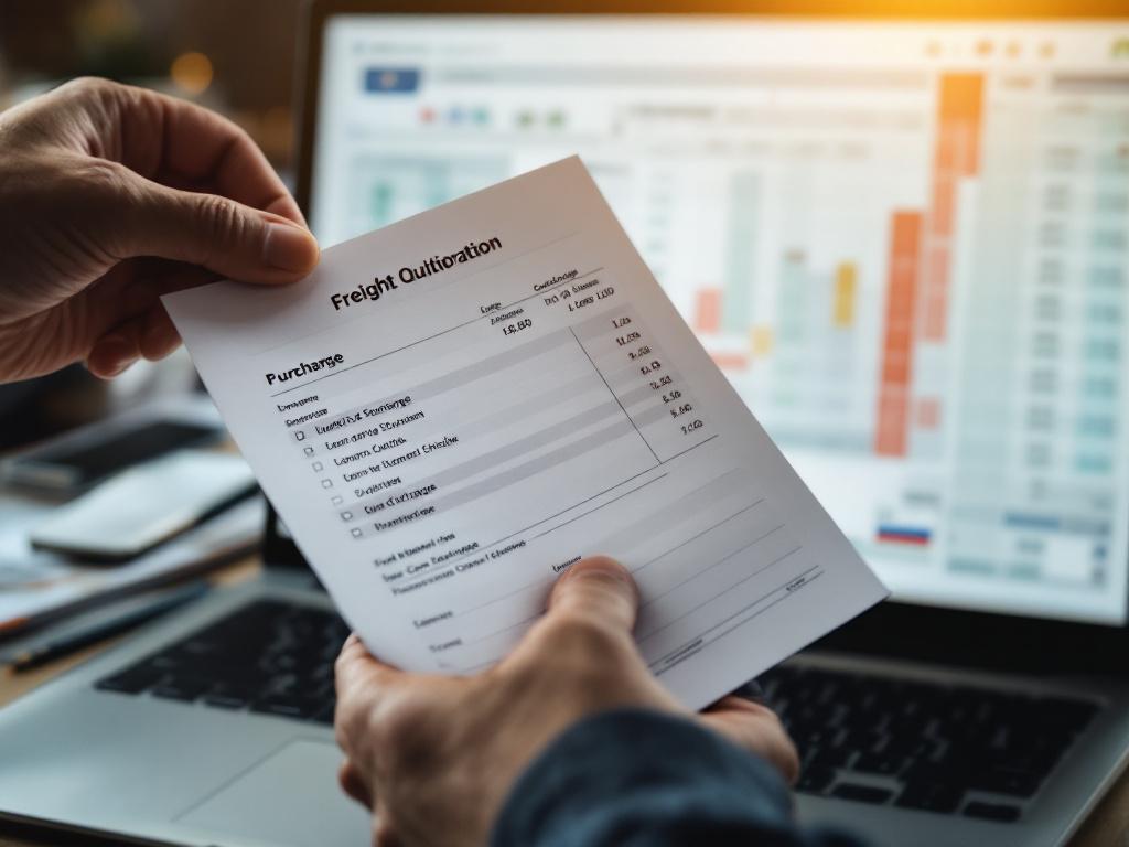 운임 견적서에서 전쟁위험할증료 항목을 짚는 담당자의 손